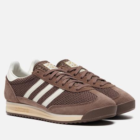 Мужские кроссовки adidas Originals SL 72 RS, цвет коричневый, размер 45.5 EU