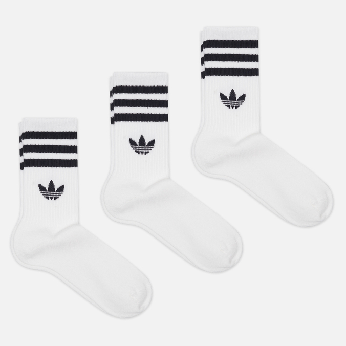 Комплект носков adidas 3-Stripes Crew 3-Pack