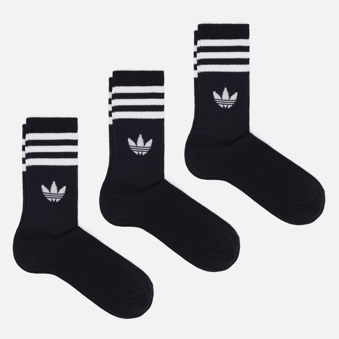 Комплект носков adidas 3-Stripes Crew 3-Pack