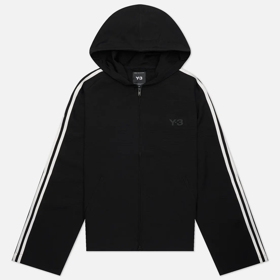 Y-3 Мужская толстовка Wire 3-Stripes Full Zip Hoodie