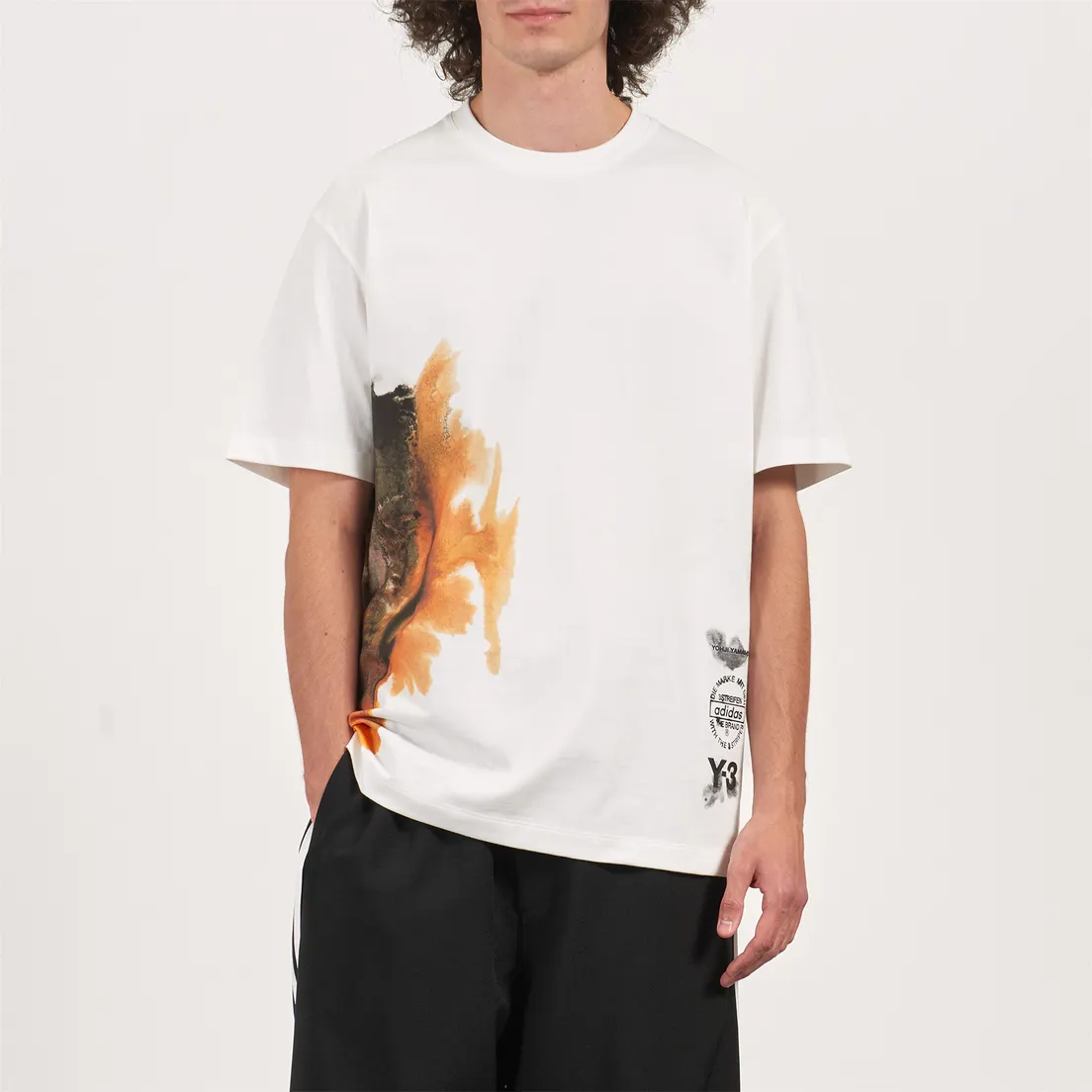 Y-3 Мужская футболка Graphic Amber Ink