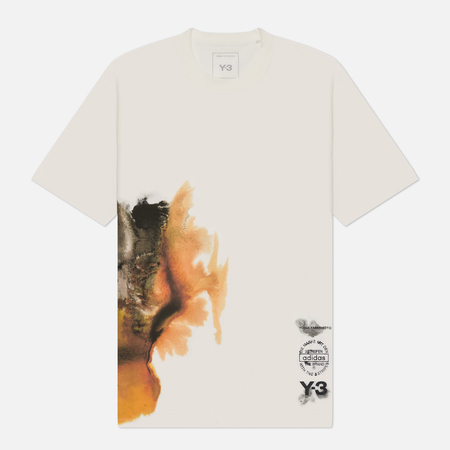 Мужская футболка Y-3 Graphic Amber Ink, цвет белый, размер XL