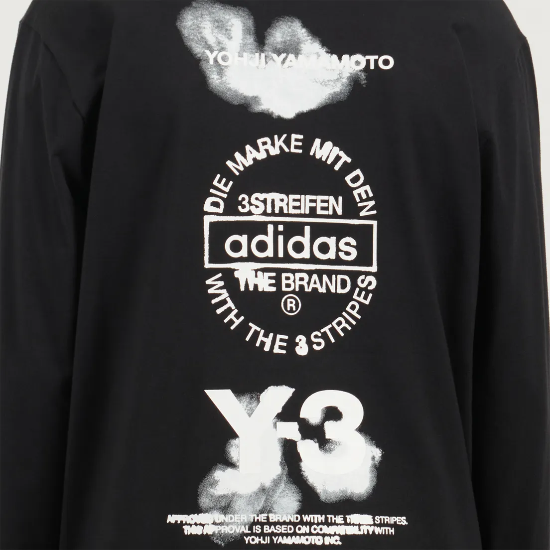 Y-3 Мужской лонгслив Graphic Stacked Logo