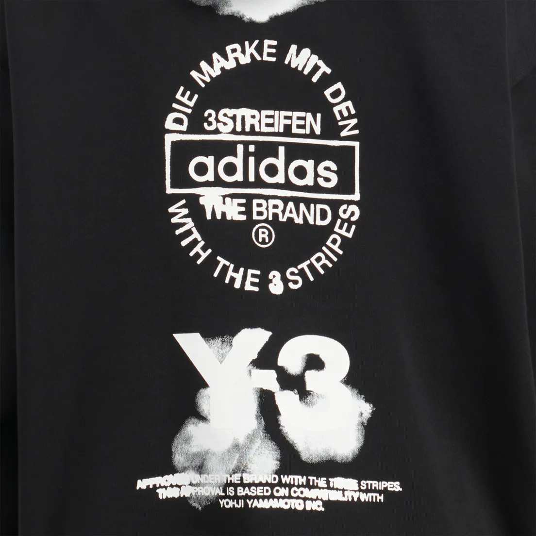 Y-3 Мужская толстовка Graphic Stacked Logo Hoodie