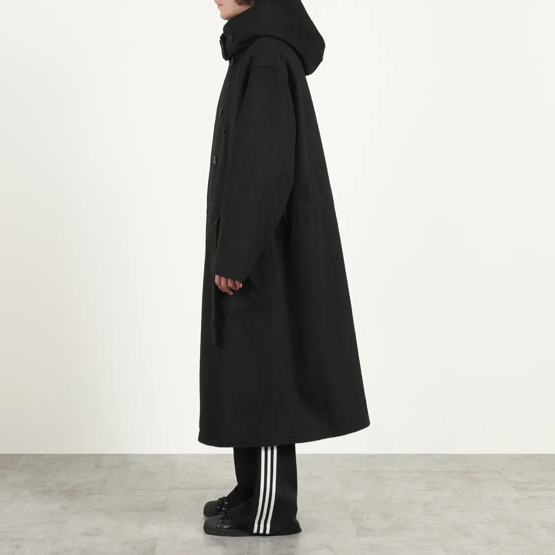 Y-3 Мужское пальто Bonded Melton