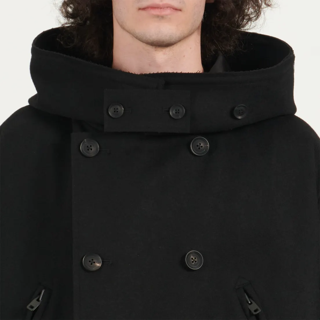 Y-3 Мужское пальто Bonded Melton