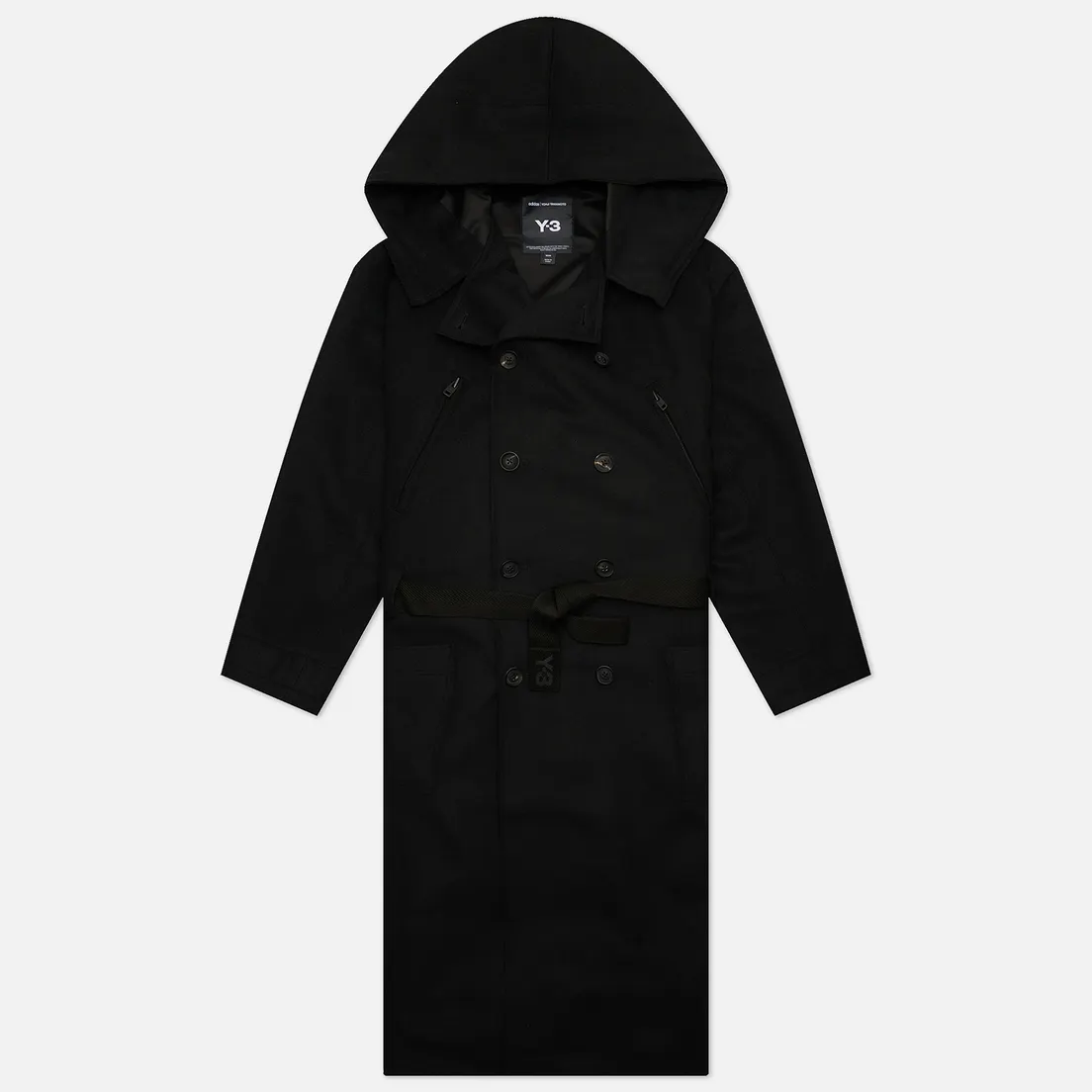 Y-3 Мужское пальто Bonded Melton