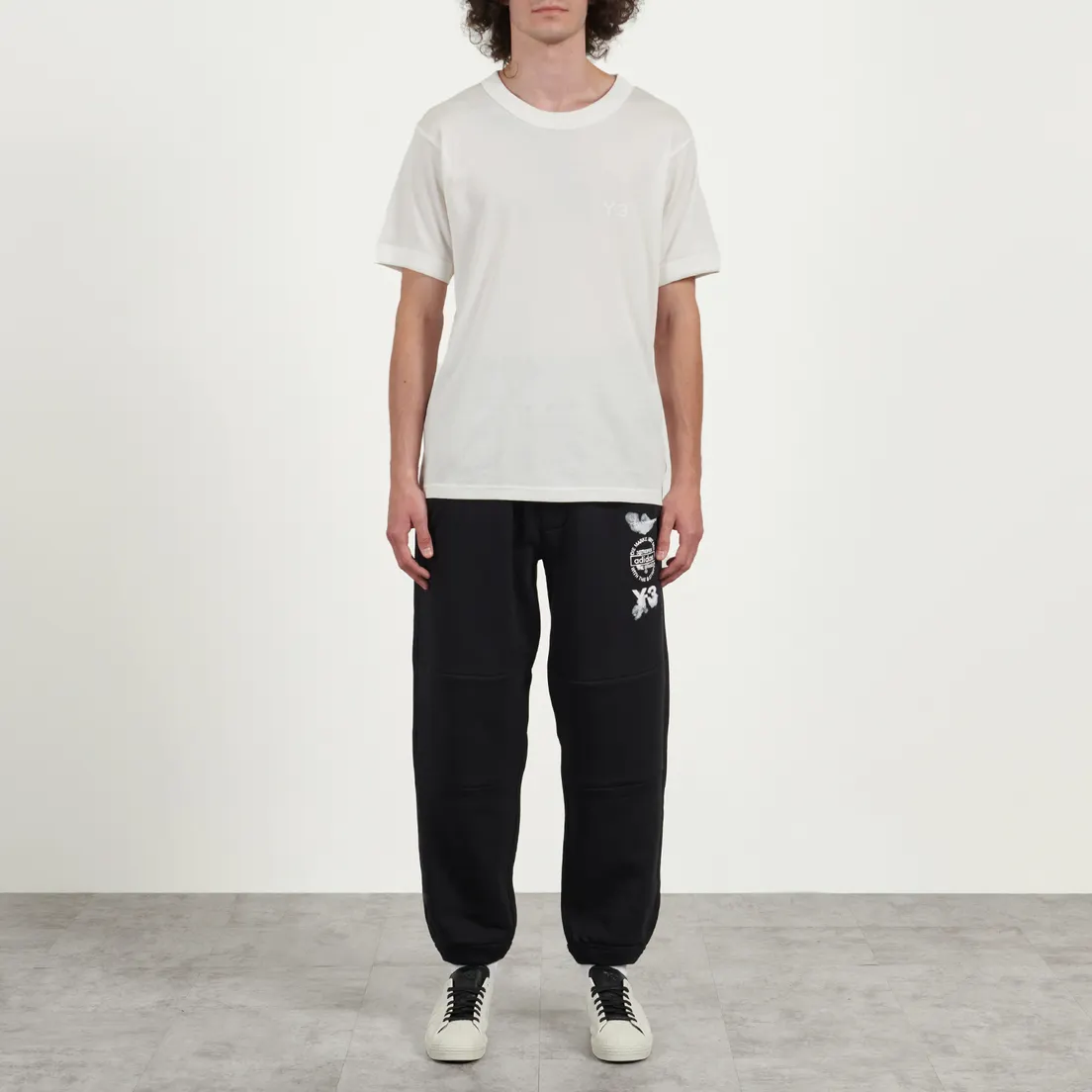 Y-3 Мужские брюки Graphic Stacked Logo Cuffed Track