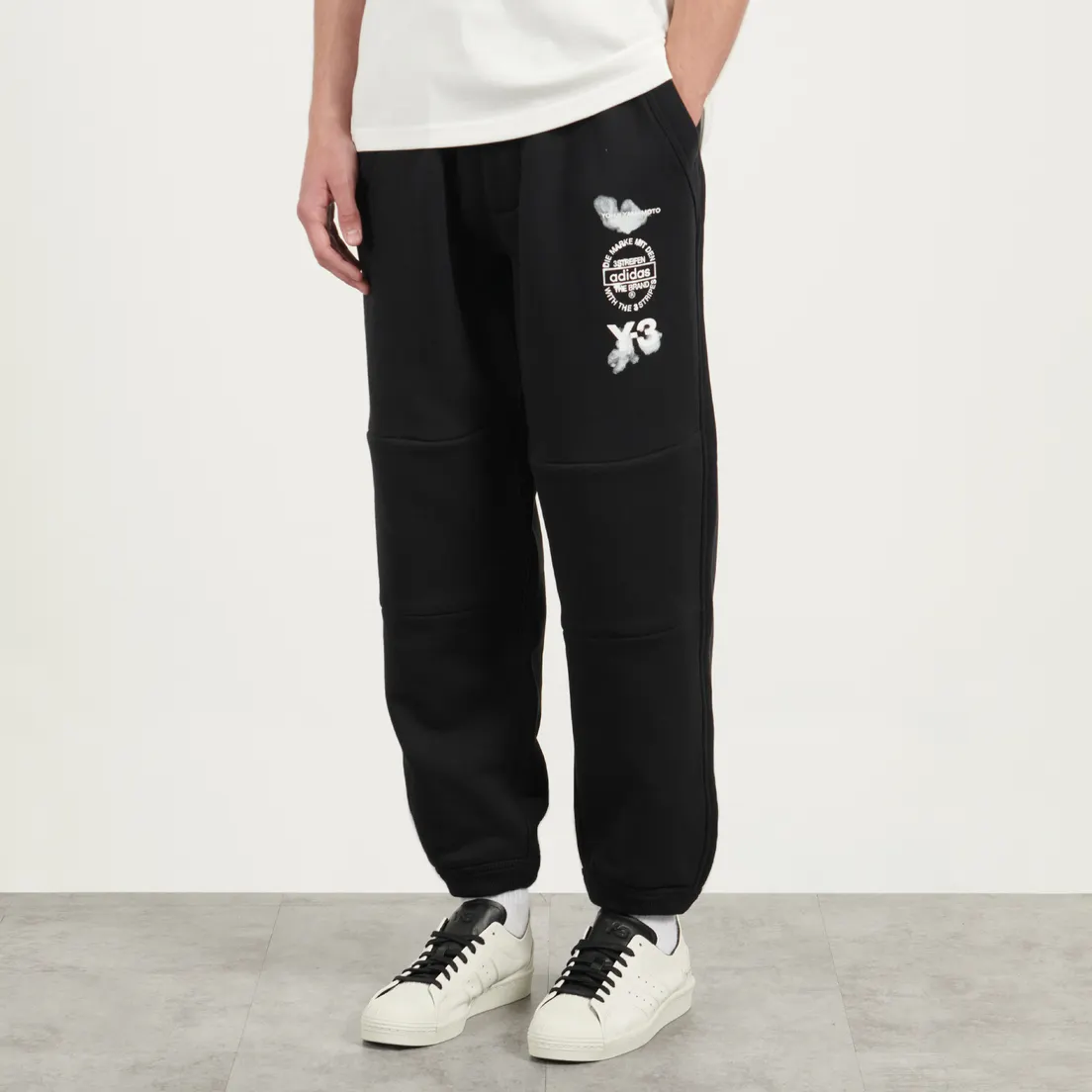 Y-3 Мужские брюки Graphic Stacked Logo Cuffed Track