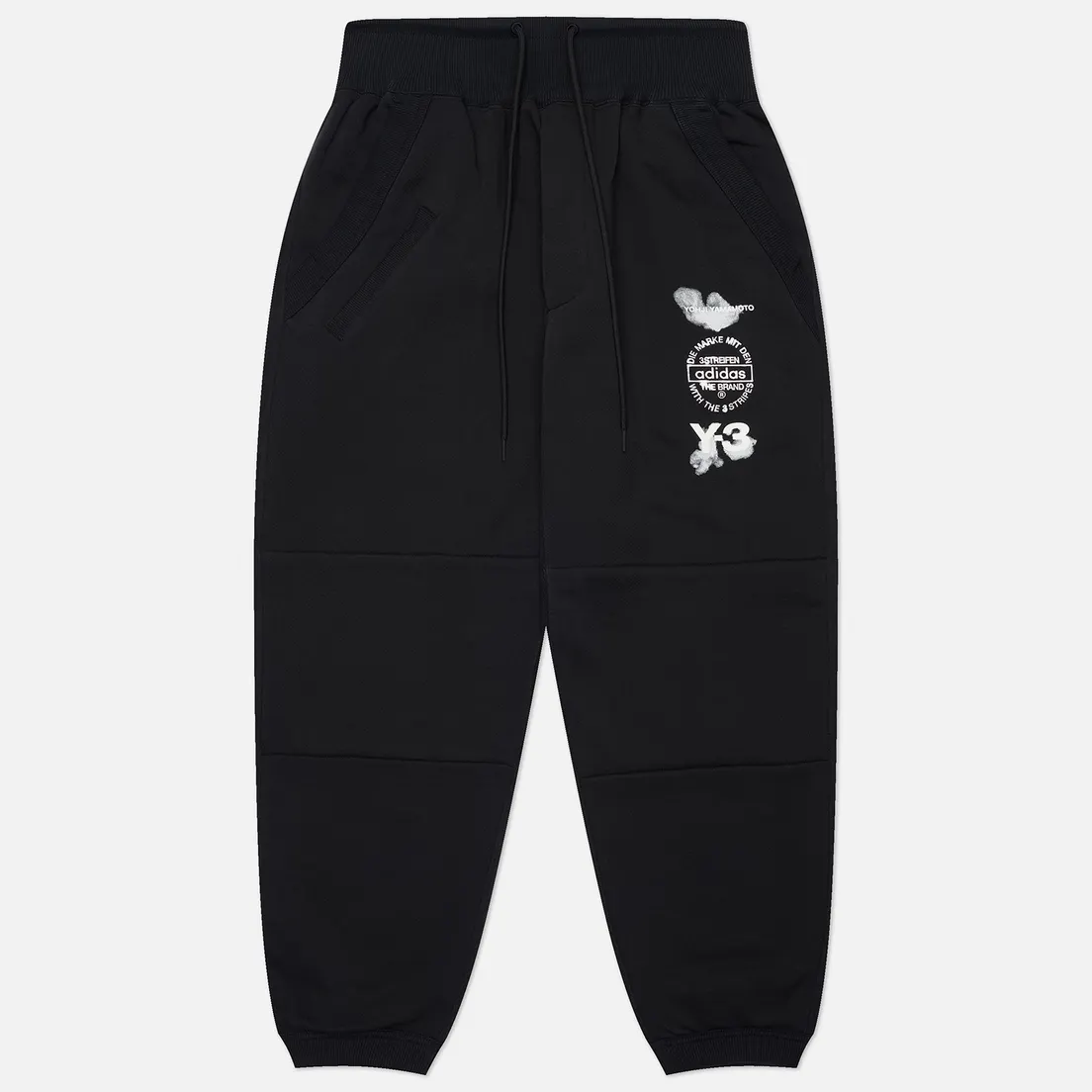 Y-3 Мужские брюки Graphic Stacked Logo Cuffed Track