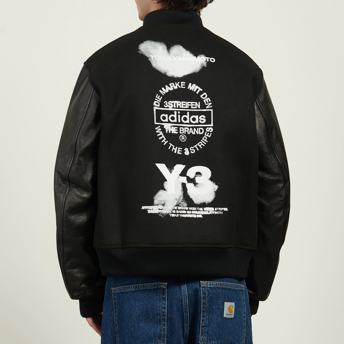 Y-3 Мужская куртка бомбер Letterman Regular