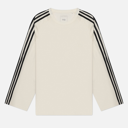 Мужской лонгслив Y-3 Wire 3-Stripes, цвет белый, размер XL