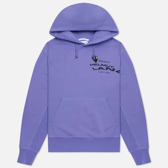 Мужская толстовка Helmut Lang Helmut Land Map Standard Hoodie Voltaic Purple