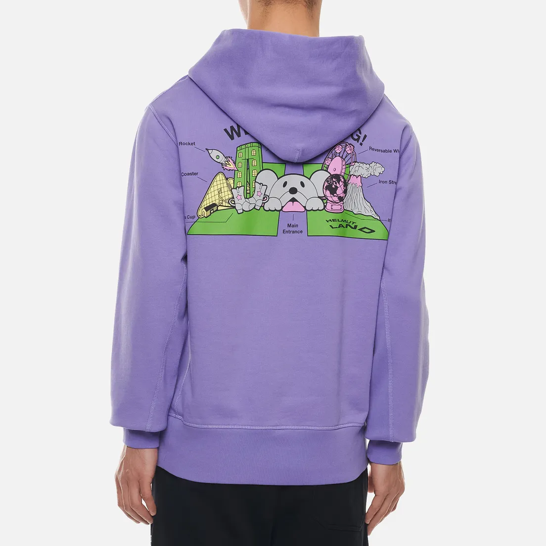 Helmut Lang Мужская толстовка Helmut Land Map Standard Hoodie