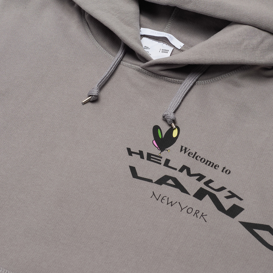 Мужская толстовка Helmut Lang Helmut Land Map Standard Hoodie Sartorial Steel