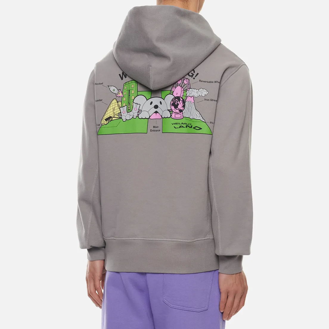 Helmut Lang Мужская толстовка Helmut Land Map Standard Hoodie
