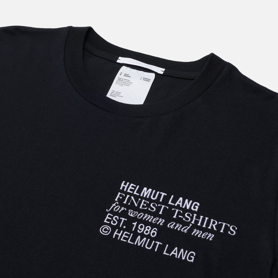 Мужская футболка Helmut Lang Finest Emblem Standard Basalt Black