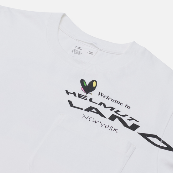 Мужской лонгслив Helmut Lang Helmut Land Map Chalk White