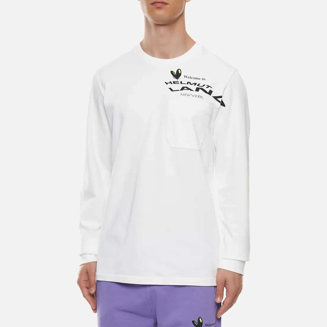 Helmut Lang Мужской лонгслив Helmut Land Map