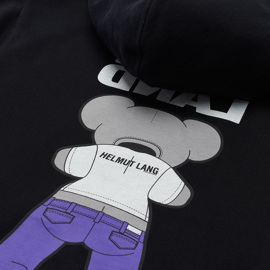 Мужская толстовка Helmut Lang Helmut Land Mascot Standard Hoodie Basalt Black