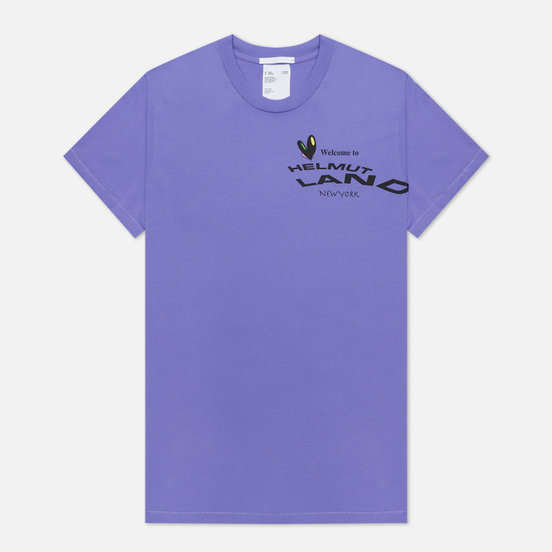 Мужская футболка Helmut Lang Helmut Land Map Standard Voltaic Purple