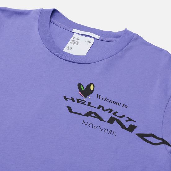 Мужская футболка Helmut Lang Helmut Land Map Standard Voltaic Purple