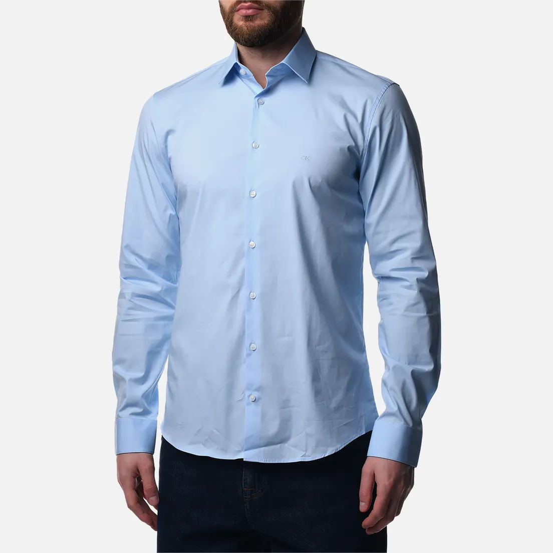 Calvin Klein Jeans Мужская рубашка Poplin Stretch Slim