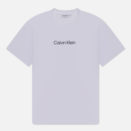 фото Мужская футболка calvin klein jeans hero logo comfort, цвет белый, размер s