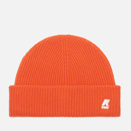 фото Шапка k-way brice cardigan stitch wool, цвет оранжевый