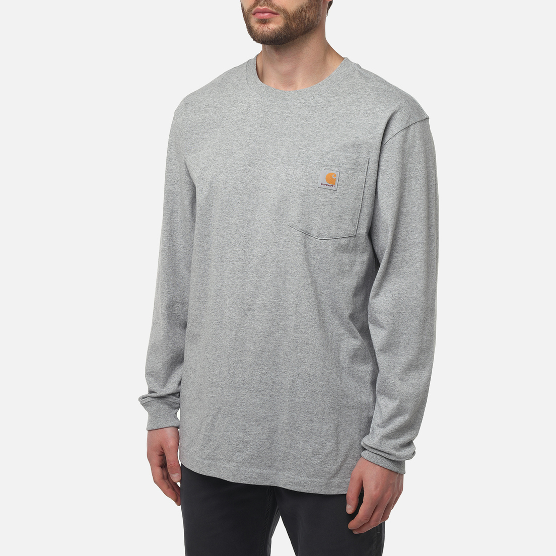 Carhartt Мужской лонгслив Loose Fit Heavyweight Pocket