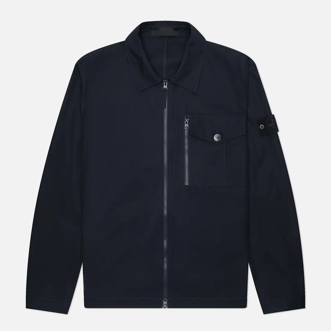 Stone Island Мужская рубашка Weatherproof Cotton Canvas Ghost Overshirt