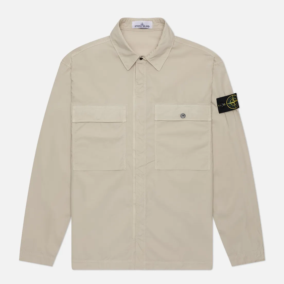 Stone Island Мужская рубашка Stretch Cotton Tela Paracadute