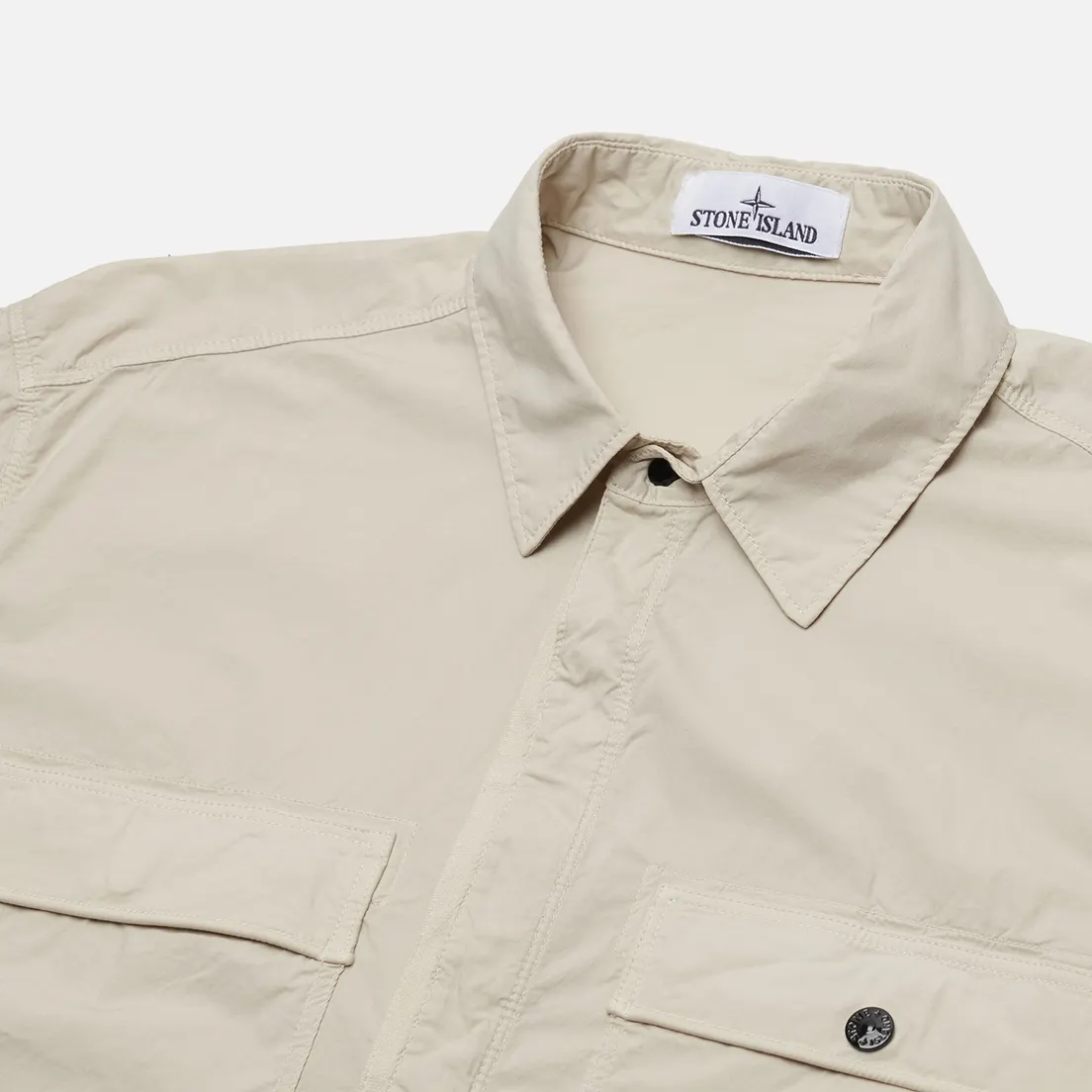 Stone Island Мужская рубашка Stretch Cotton Tela Paracadute