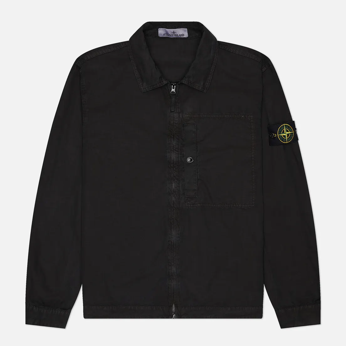 Stone Island Мужская рубашка Brushed Organic Cotton Canvas Old Effect Overshirt