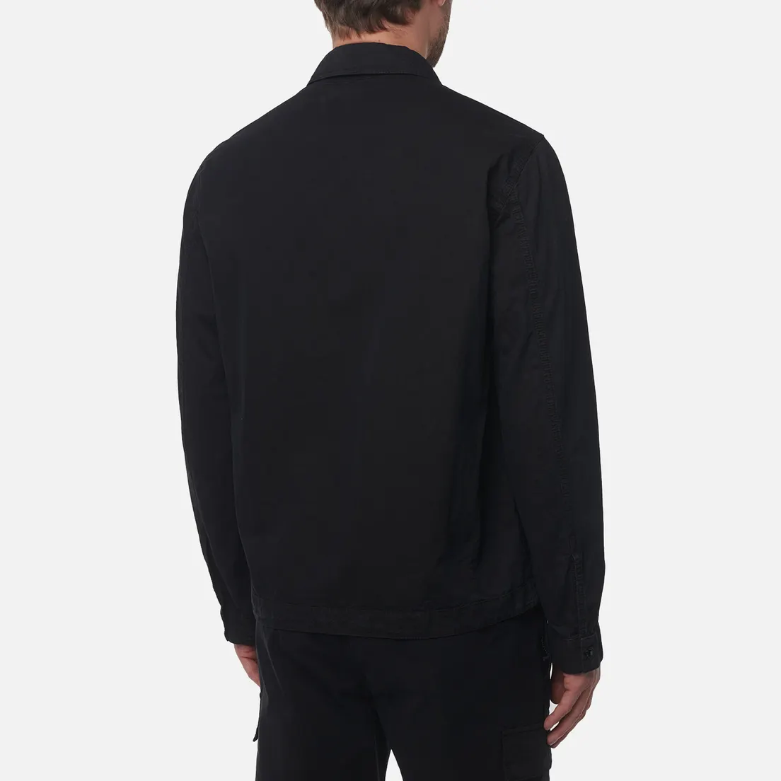 Stone Island Мужская рубашка Brushed Organic Cotton Canvas Old Effect Overshirt