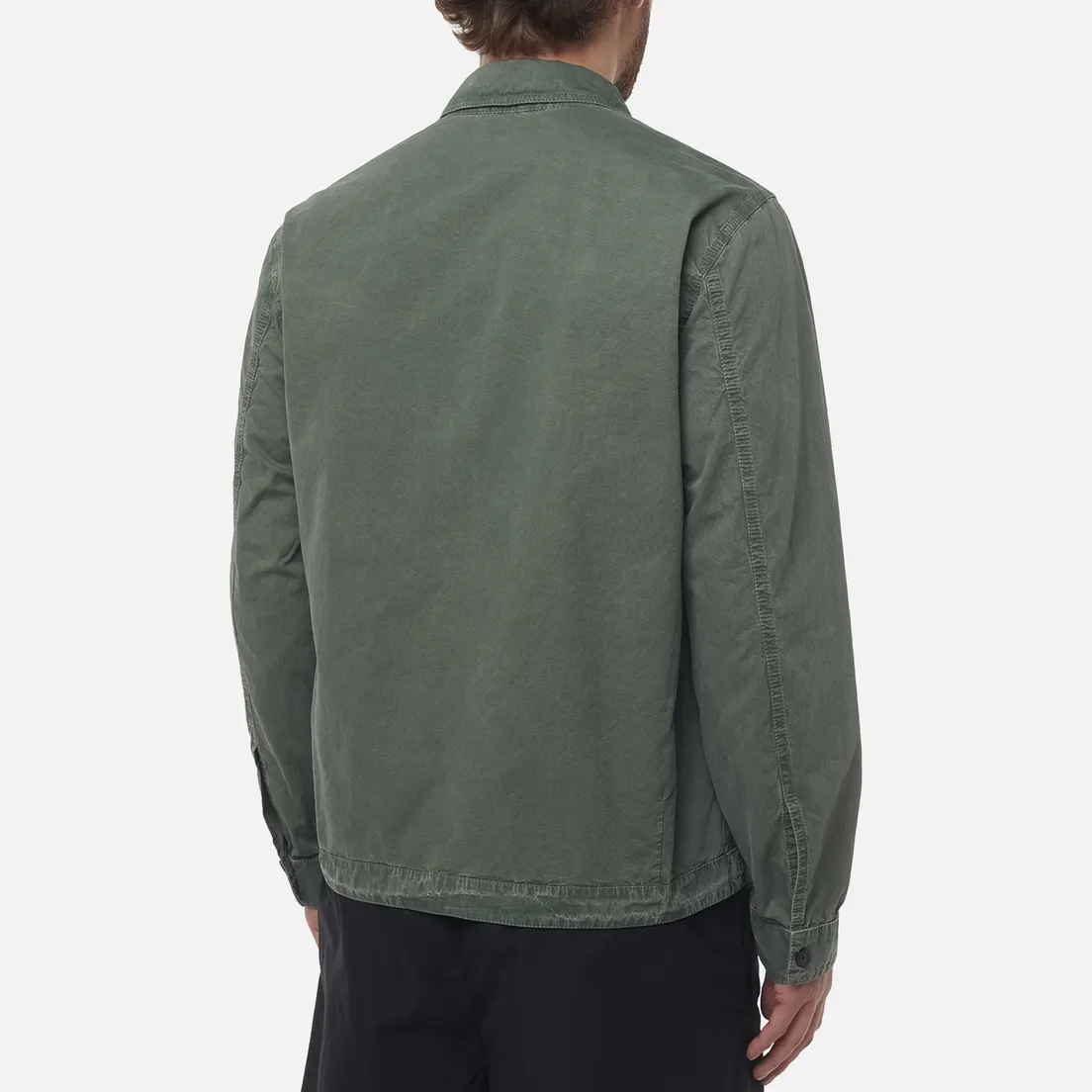 Stone Island Мужская рубашка Brushed Organic Cotton Canvas Old Effect Overshirt