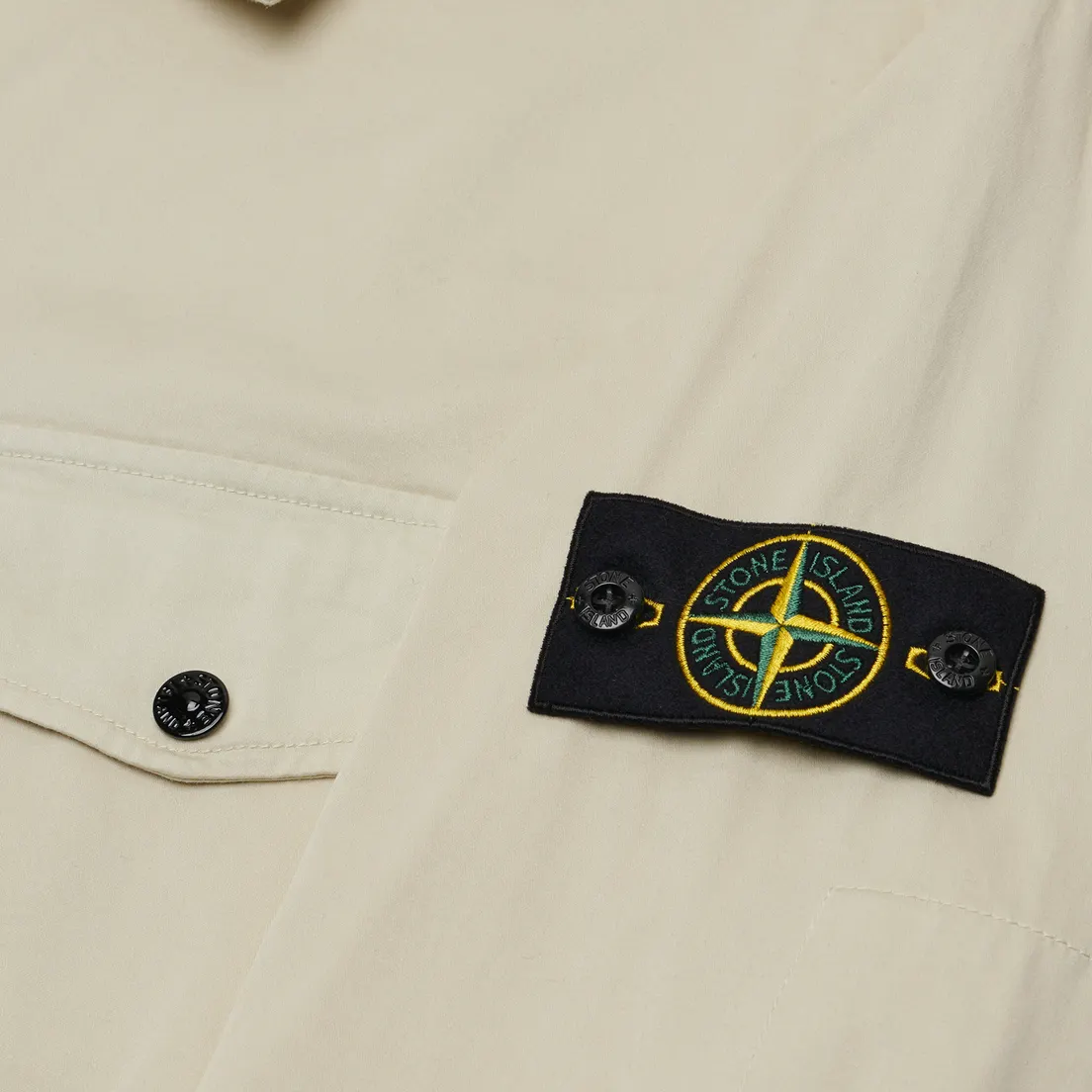 Stone Island Мужская рубашка Organic Stretch Cotton Satin Overshirt