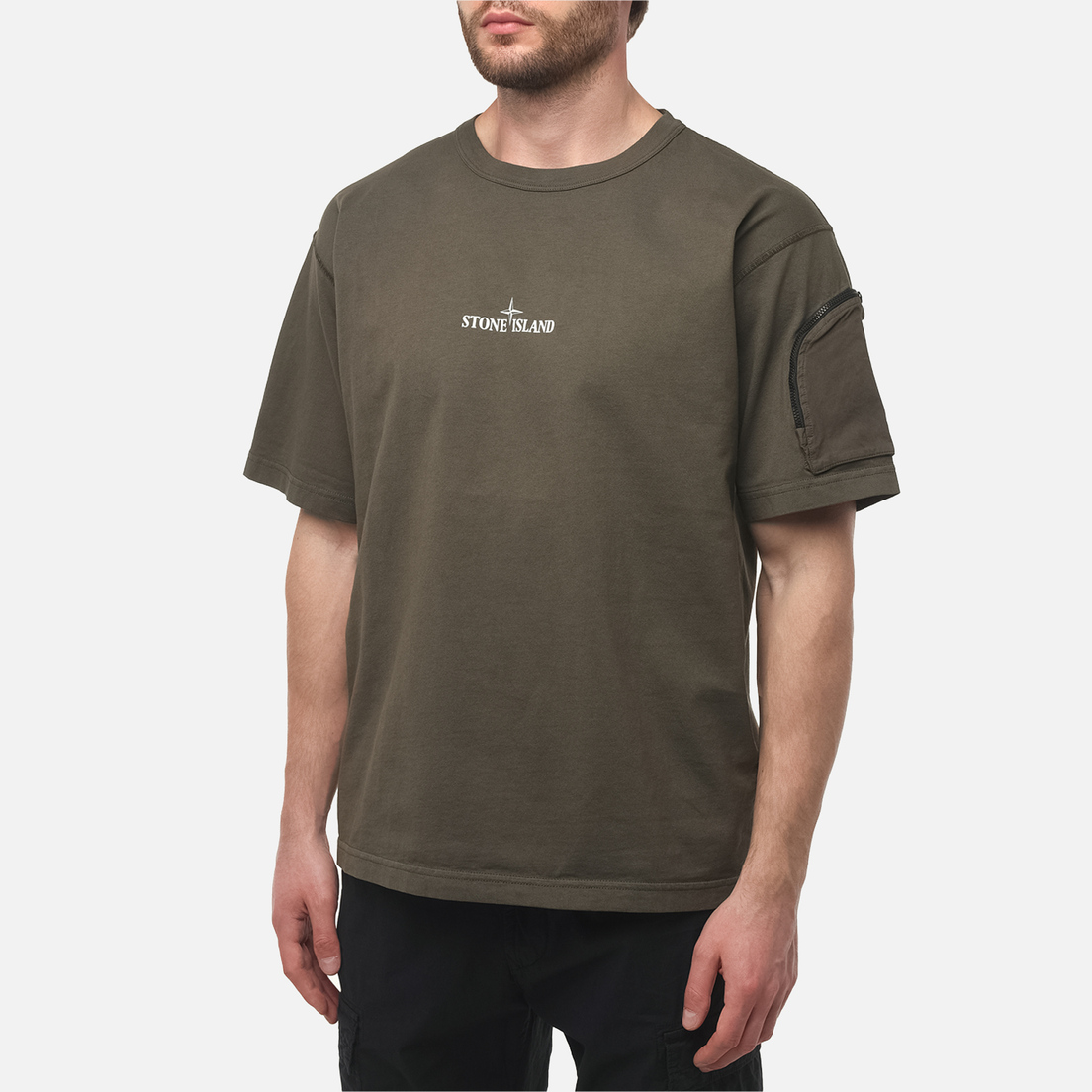 Stone Island Мужская футболка Combed Organic Cotton Jersey