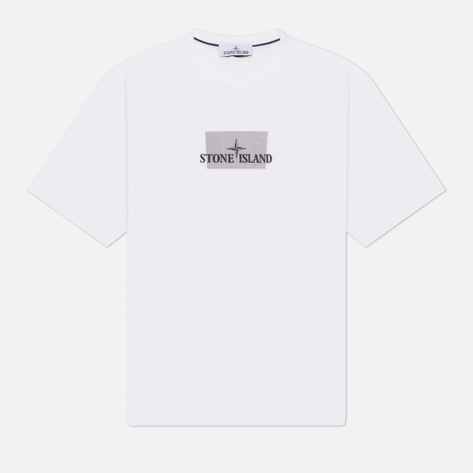 Мужская футболка Stone Island Grid Print