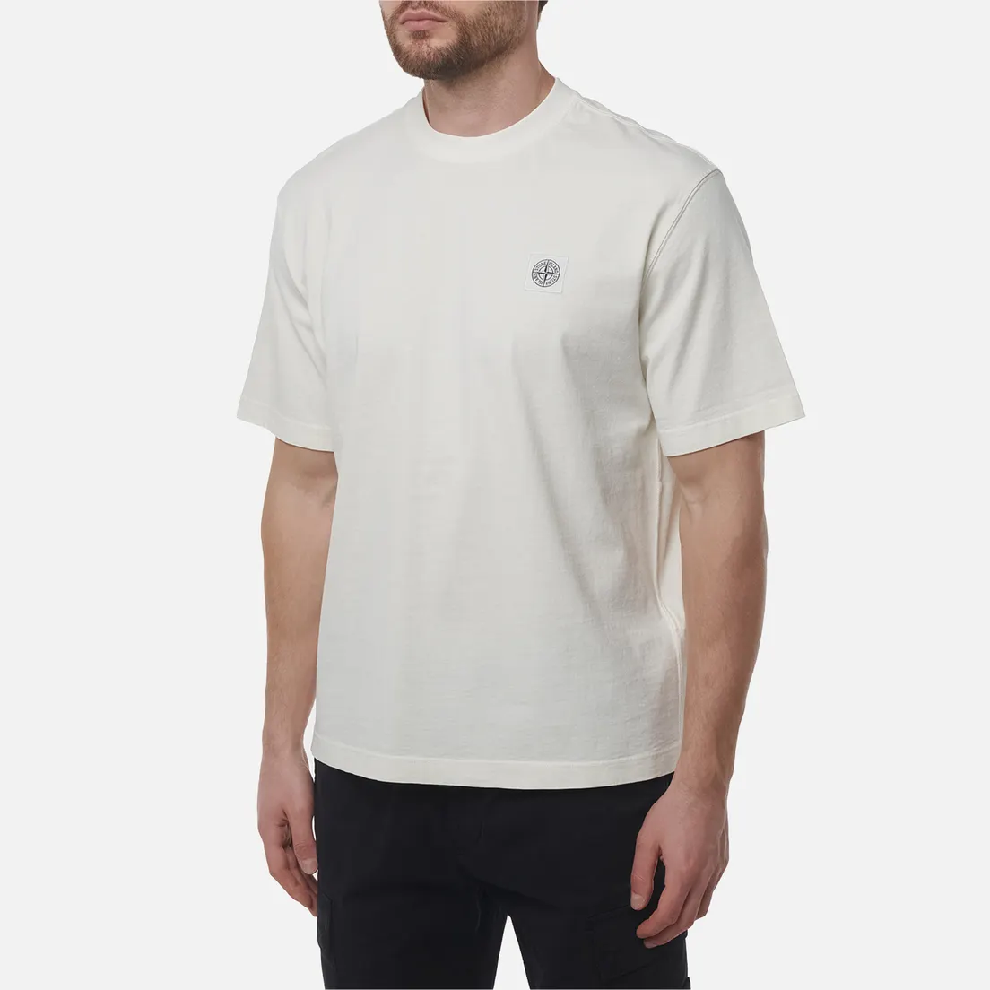Stone Island Мужская футболка Monocolour Compass Patch