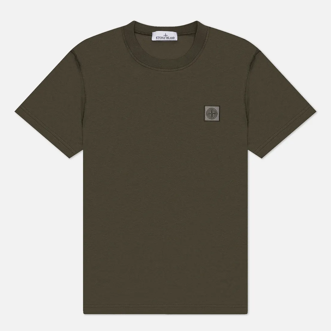 Stone Island Мужская футболка Organic Cotton Jersey Fissato Effect