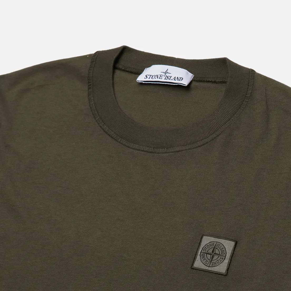 Stone Island Мужская футболка Organic Cotton Jersey Fissato Effect