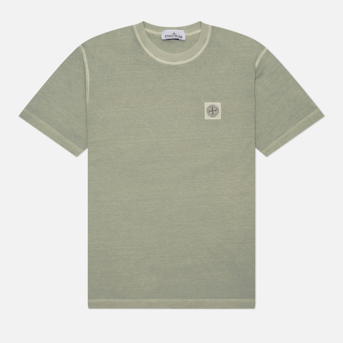 Мужская футболка Stone Island Organic Cotton Jersey Fissato Effect