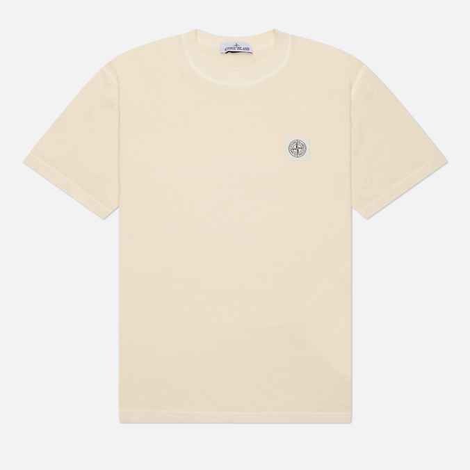 Мужская футболка Stone Island Organic Cotton Jersey Fissato Effect