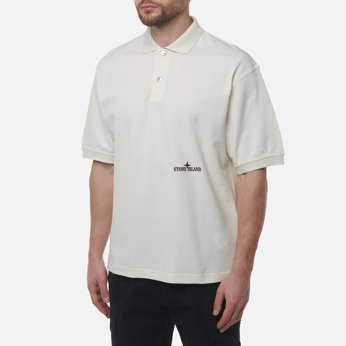 Stone Island Мужское поло 50/2 Organic Cotton Pique