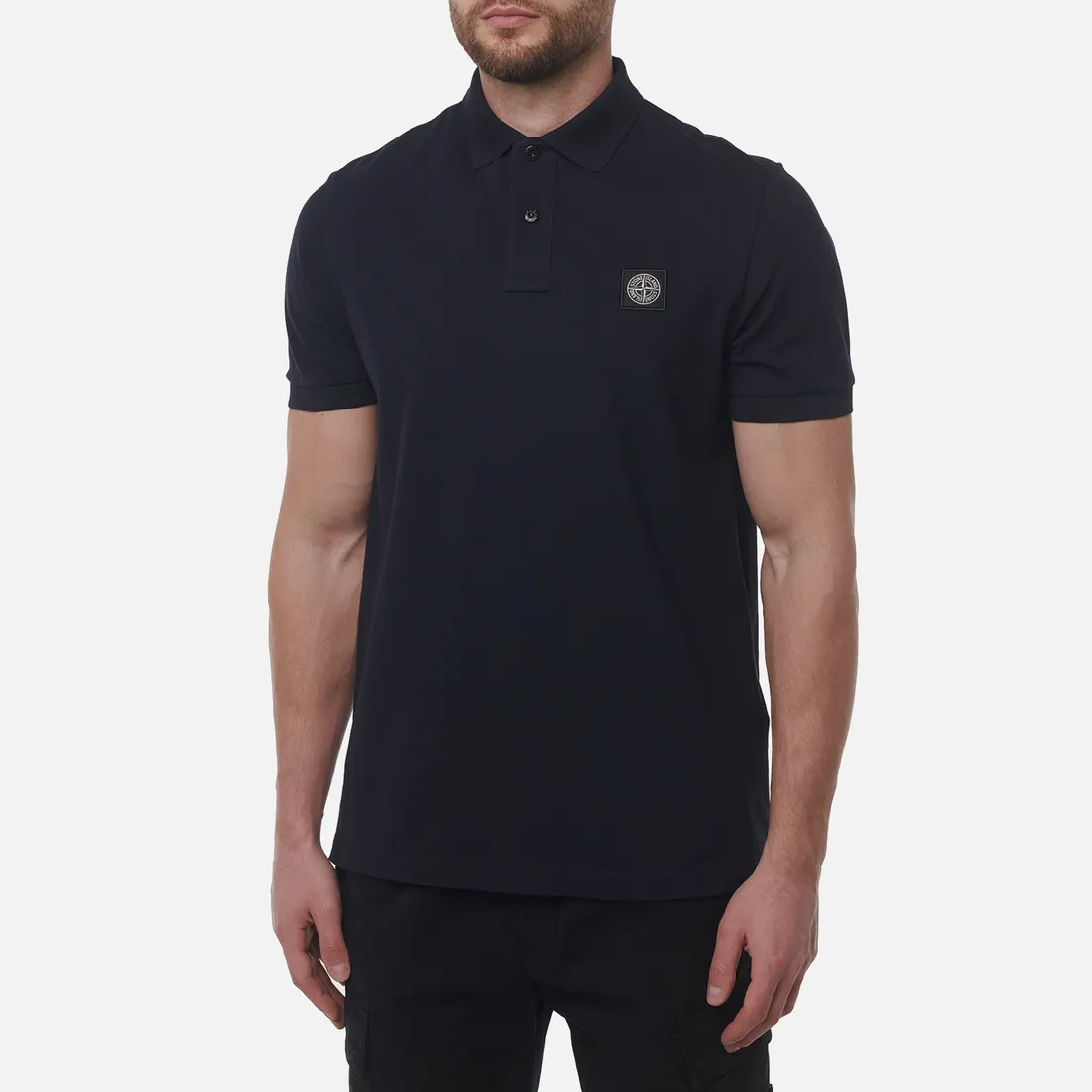 Stone Island Мужское поло Compass Patch