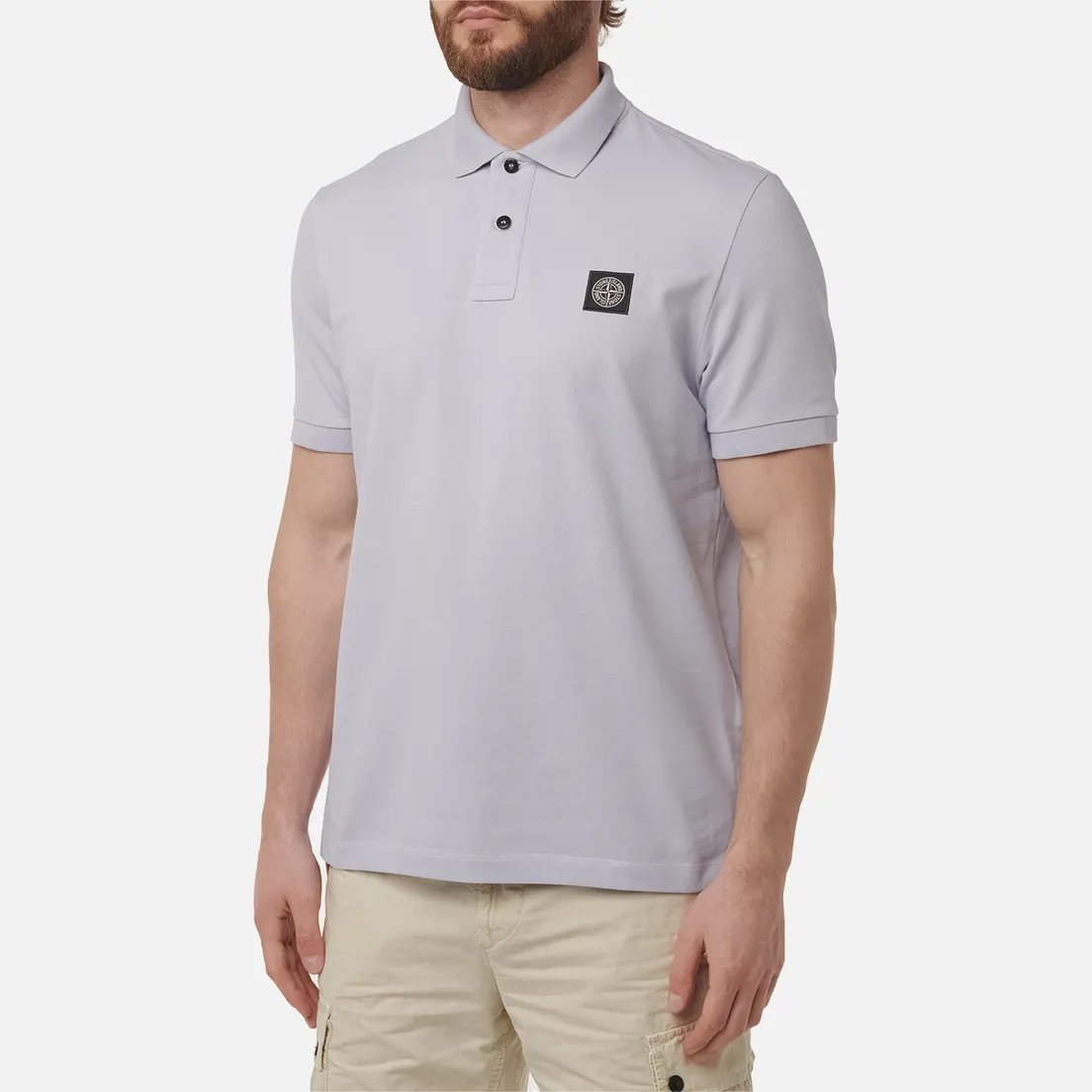 Stone Island Мужское поло Compass Patch