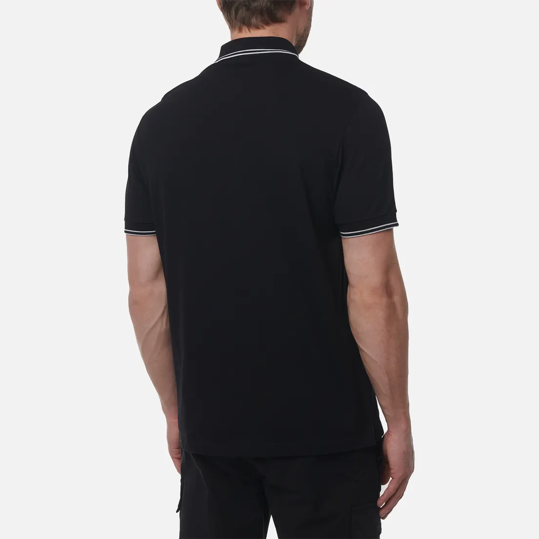 Stone Island Мужское поло Compass Patch Coloured Stripes