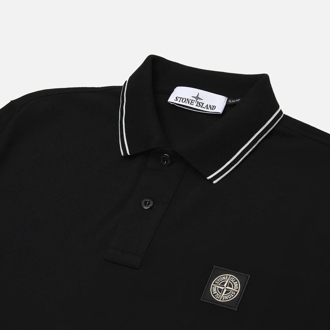 Stone Island Мужское поло Compass Patch Coloured Stripes