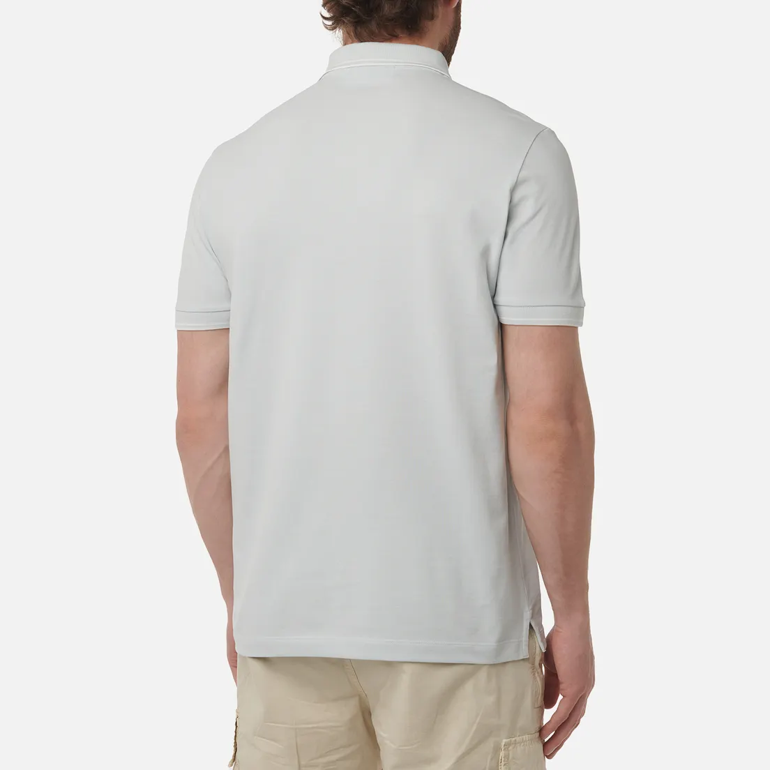 Stone Island Мужское поло Compass Patch Coloured Stripes